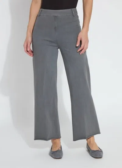 Lyssé Erin Hi Waist Wide Leg Denim In Antique Wash Charcoal In Multi