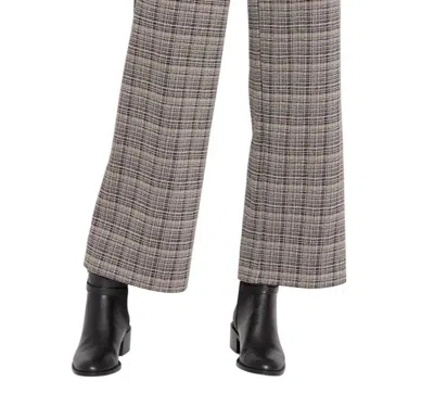 LYSSÉ ERIN HI WAIST WIDE LEG PONTE PANT IN OPPOSITES ATTRACT PLAID