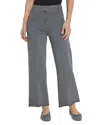 Lyssé Erin Hi Waist Wide Leg Denim In Antique Wash Charcoal In Antique Wash