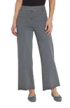 Lyssé Erin High Rise Wide Leg Jeans In Antique Wash Charcoa