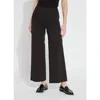 Lyssé Erin High Waist Wide Leg Denim In Double Espresso In Multi