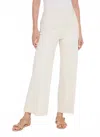 Lyssé Erin High Waist Wide Leg Denim Pant In Oat In White