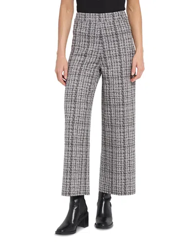 Lyssé Erin Hi Waist Leg Neoprene Pants In Lush Tweed In Gray