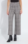 Lyssé Lysse Erin High Waist Wide Leg Tweed Pants In Gray