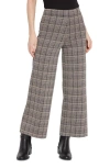 Lyssé Erin High Waist Ponte Jacquard Pant In Opposites Attract Plaid In Opposites Attract Pl