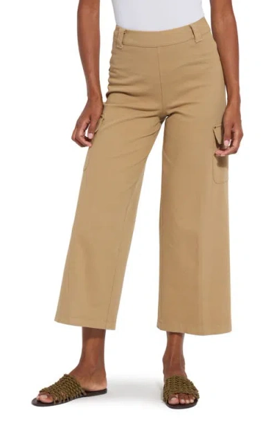 LYSSÉ LYSSE ERIN WEST HIGH WAIST CROP WIDE LEG UTILITY PANTS