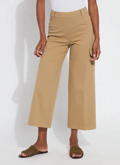 Lyssé Erin West Utility Wide Leg Crop (26" Inseam) In Green