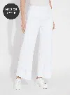 Lyssé Erin High Waist Ankle Wide Leg Jeans In White