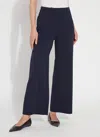 Lyssé Erin Wide Leg Ponte (28" Inseam) In Blue