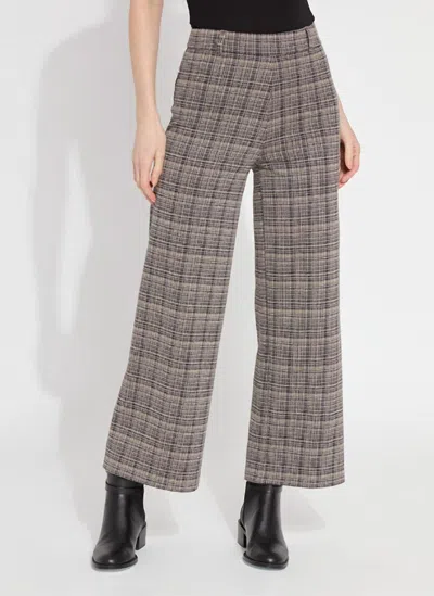 LYSSÉ ERIN WIDE LEG PONTE JACQUARD PANTS IN OPPOSITES ATTRACT PLAID