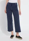 Lyssé Esme Crop Wide Leg (26" Inseam) In Blue