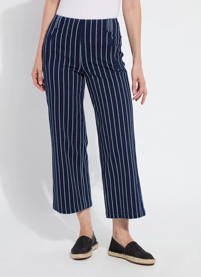 Lyssé Esme Crop Wide Leg (26" Inseam) In Blue