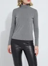 Lyssé Essential Longsleeve Turtleneck In Gray