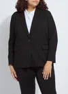 Lyssé Essential Ponte Blazer Curvy In Black
