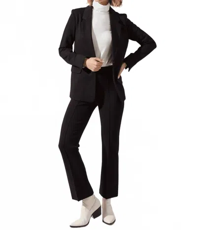 Lyssé One-button Ponte Blazer In Black
