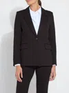 Lyssé Essential Ponte Blazer In Black In Black