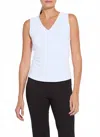 Lyssé V-neck Shell Tank Top In White In White
