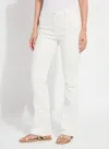 Lyssé Smoothing Waistband Bootcut Jeans In Ecru White In White