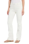 Lyssé Lysse Estelle Pull-on High Waist Flare Jeans In White