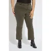 Lyssé Lysse Estelle Pull-on Ankle Flare Jeans In Green