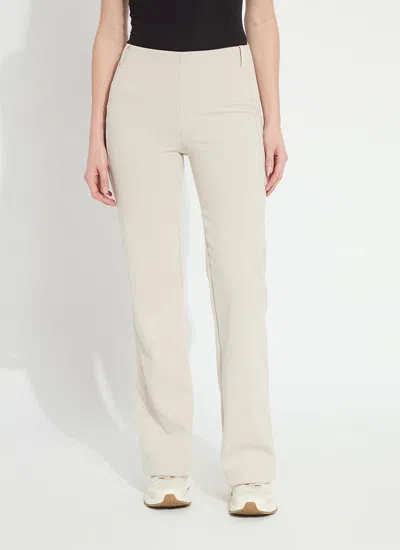 Lyssé Evelyn Hi Waist Stretch Corduroy Trouser In Neutral