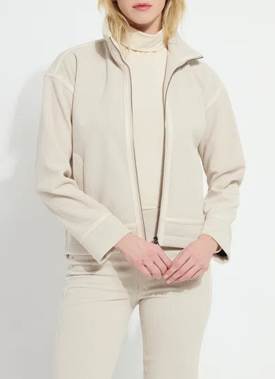 Lyssé Evelyn Stretch Corduroy Jacket In Neutral