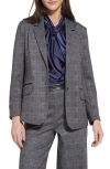 Lyssé Everest Jacquard Ponte Blazer In Gray