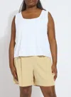 Lyssé Evie Scoop Neck Tank Curvy In White