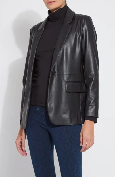 Lyssé Faux Leather Blazer
