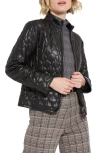 Lyssé Brooklyn Quilted Vegan Leather Jacket In Black