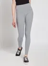Lyssé Flattering Cotton Legging Curvy In Gray