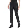 Lyssé Ankel Foil Denim Baby Boot Pants In Brushed Plaid Foil In Brushed Foil Plaid