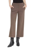 Lyssé Franca Seamed Wide Leg Crop Pants In Driftwood In Driftwood