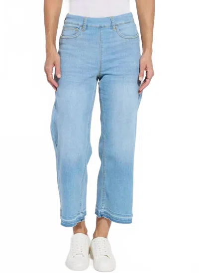 Lyssé Frances Premium Cropped Denim In Bleach Blue