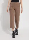 Lyssé Frances Wide Leg Crop Pant In Cold Chestnut In Multi