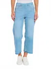 Lyssé Frances Premium Cropped Denim In Bleach Blue In Blue
