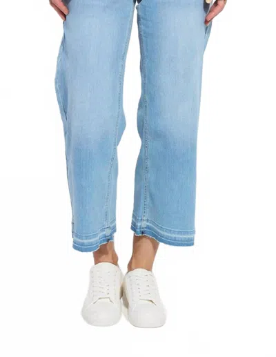 LYSSÉ FRANCIS WIDE LEG CROP JEAN IN AUTHENTIC BLEACHED BLUE