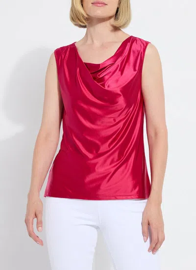 Lyssé Freida Draped Top In Pink