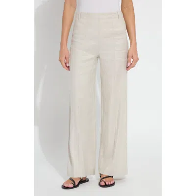 Lyssé Lysse Gabriela High Waist Linen Blend Pants In Neutral