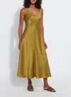 Lyssé Gemma Silk Slip Dress In Green