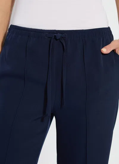 Lyssé Genevieve Drawstring Trouser (28" Inseam) In Blue