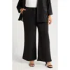 Lyssé Lysse Genevieve Drawstring Wide Leg Pants In Blue