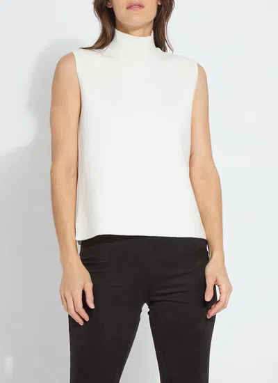 Lyssé Gianna Knit Turtleneck Top In White
