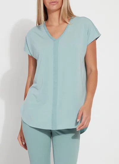 Lyssé Gina V-neck Top In Blue