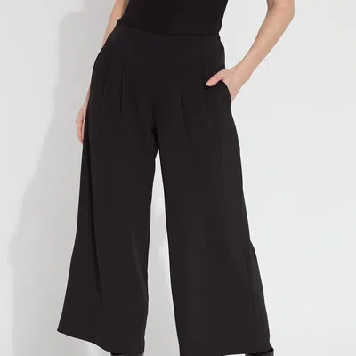Lyssé Giselle Pleated Culotte Pant In Black