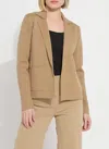 Lyssé Goldie Knit Sweater Blazer In Brown