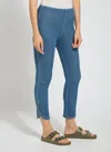 Lyssé Happy Hour Braided Crop (26" Inseam) In Blue