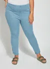 Lyssé Happy Hour Braided Crop (plus Size, 26" Inseam) In Blue