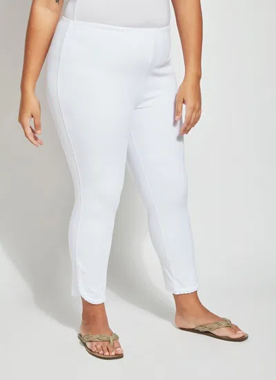 Lyssé Happy Hour Braided Crop (plus Size, 26" Inseam) In Burgundy