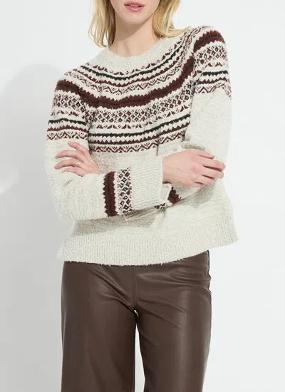 Lyssé Harriet Fair Isle Sweater In Fair Isle Jacquard